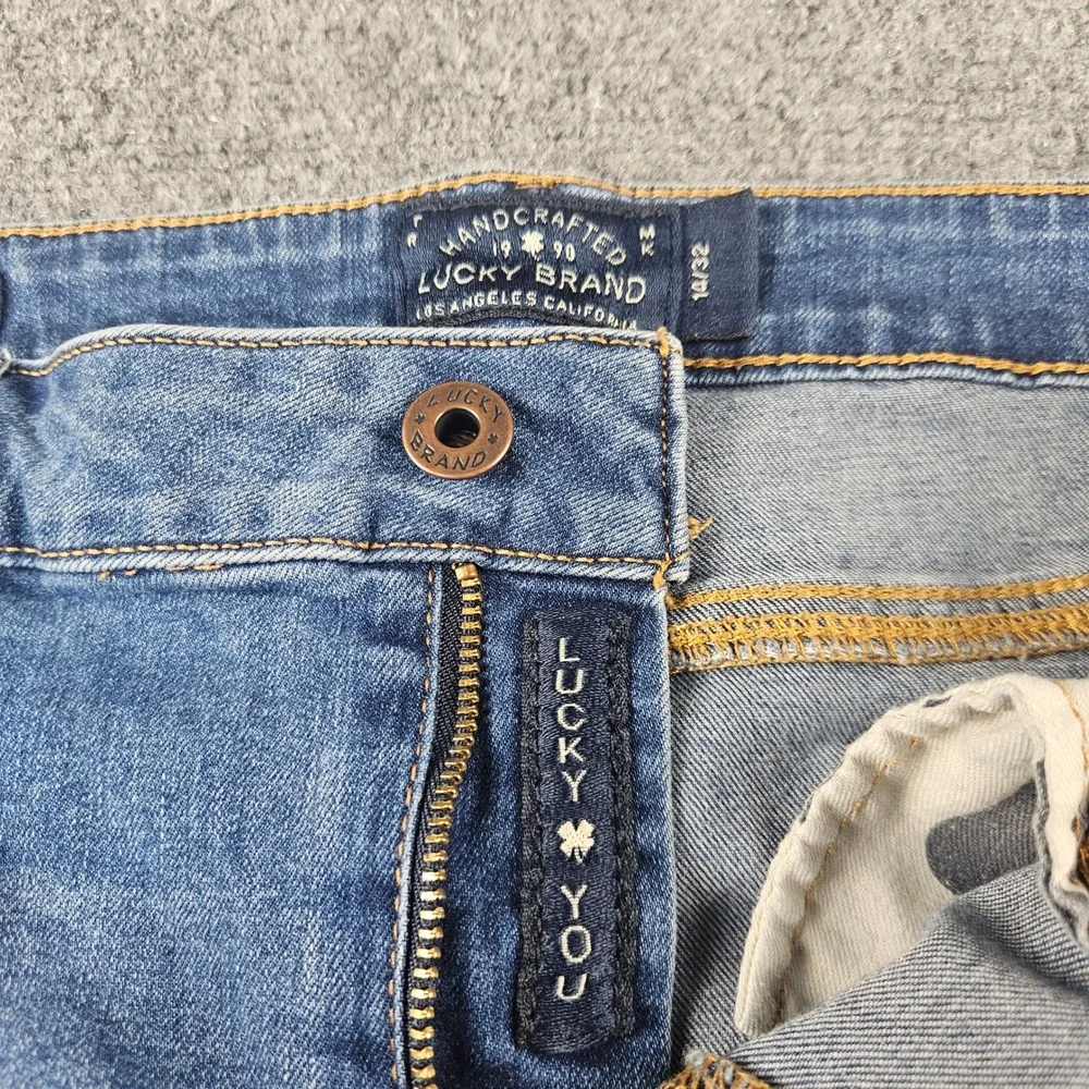 Lucky Brand Lolita Skinny Jeans‎ Womens 14/32 Medium Wash Blue Denim Mid Rise